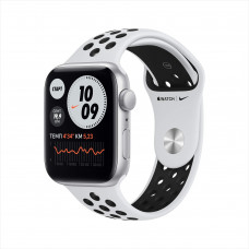 Смарт-часы Apple Watch Nike SE 44mm Silver, Pure Platin/Black Nike Sport Band (MYYH2RU/A)