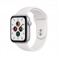 Смарт-часы Apple Watch SE 44mm Silver with White Sport Band