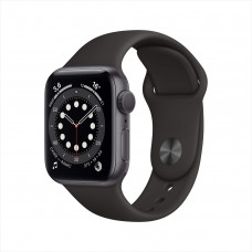 Смарт-часы Apple Watch Series 6 40mm Space Grey with Black Sport Band (MG133RU/A)