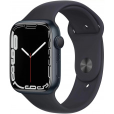 Смарт часы Apple Watch 7 45mm Aluminum Case with Sport Band Midnight