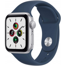 Смарт-часы Apple Watch SE 2021 40mm Silver with Abyss Blue Sport Band (mkny3/a)