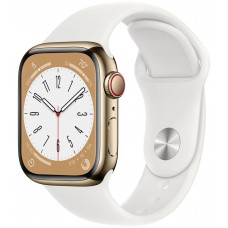 Смарт-часы Apple Watch Series 8 41 мм Steel Case, gold/white