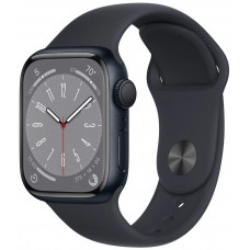 Смарт-часы Apple Watch Series 8 41 мм Aluminium Case, midnight Sport Band S/M