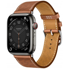 Смарт-часы Apple Watch Series 8 45 мм Steel Case, Space black/Gold Hermes H Diagonal