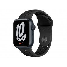 Смарт-часы Apple Watch Nike Series 7 41mm Aluminium Case, GPS, Midnight, Темная ночь (Cпор