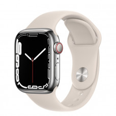 Умные часы Apple Watch Series 7 GPS + Cellular MKJV3FD/A 45мм Silver