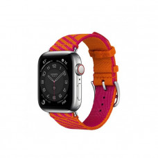 Умные часы Apple Watch Hermes Series 6 GPS + Cellular 40мм Stainless Steel Case with Orang