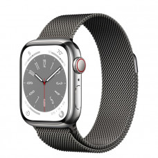 Часы Apple Watch Series 8 GPS + Cellular 45мм Stainless Steel Case with Milanese Loop Grap