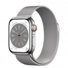 Часы Apple Watch Series 8 GPS + Cellular 45мм Stainless Steel Case with Milanese Loop Silv