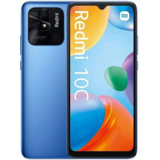 Смартфон Xiaomi Redmi 10C RU, 6.71", IPS, 4 Гб, 128 Гб, 50 Мп, 5 Мп, 5000 мАч, NFC, синий
