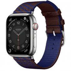 Умные часы Apple Watch Hermes Series 8 GPS + Cellular (45mm) Silver/Bleu