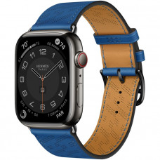 Смарт-часы Apple Watch Hermes Series 8 GPS + Cellular (45mm) Black/Blue de France