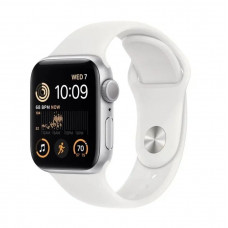 Смарт-часы Apple Watch SE2 GPS, 40 mm, Silver, SM, White Sport Band