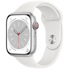 Смарт-часы Apple Watch SE2 GPS, 44 mm, Silver, ML, White Sport Band
