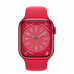 Смарт-часы Apple Watch Series 8 А2770, 41mm, Aluminium Case with red sport band M-L