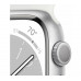 Часы Apple Watch Series 8 GPS 45mm Silver Aluminum Case/White Sport Band