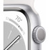 Часы Apple Watch Series 8 GPS 41mm Silver Aluminium Case with White Sport Band - Regular M