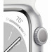 Часы Apple Watch Series 8 GPS 45mm Silver Aluminium Case with White Sport Band - Regular S