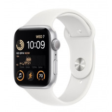 Умные часы  Apple Watch SE2, 44 мм, M/L, White sport band, Silver Aluminium (MNTJ3)