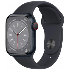 Смарт-часы Apple Watch Series 8, 45 mm, aluminium case, Midnight, S/M