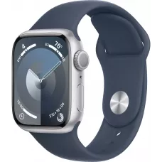 Смарт-часы Apple Watch Series 9 45 мм серебристый S, M спортивный ремешок