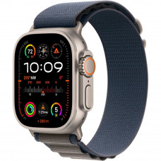 Смарт-часы Apple Watch Ultra 2 49 мм Titanium, L текстильный ремешок синий Alpine