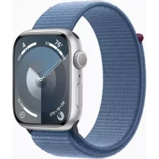 Смарт-часы Apple Watch Series 9 45мм серебристый / синий Sport Loop 145-220мм