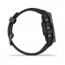 Часы Garmin Fenix 7s Sapphire Solar титановый угольно-серый DLC с силиконовым ремешком